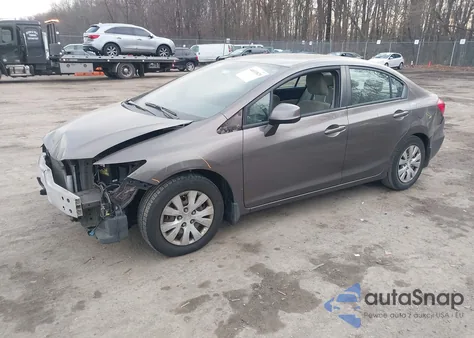 2012 Honda Civic Lx из США, поврежденный, VIN 2HGFB2F52CH521032